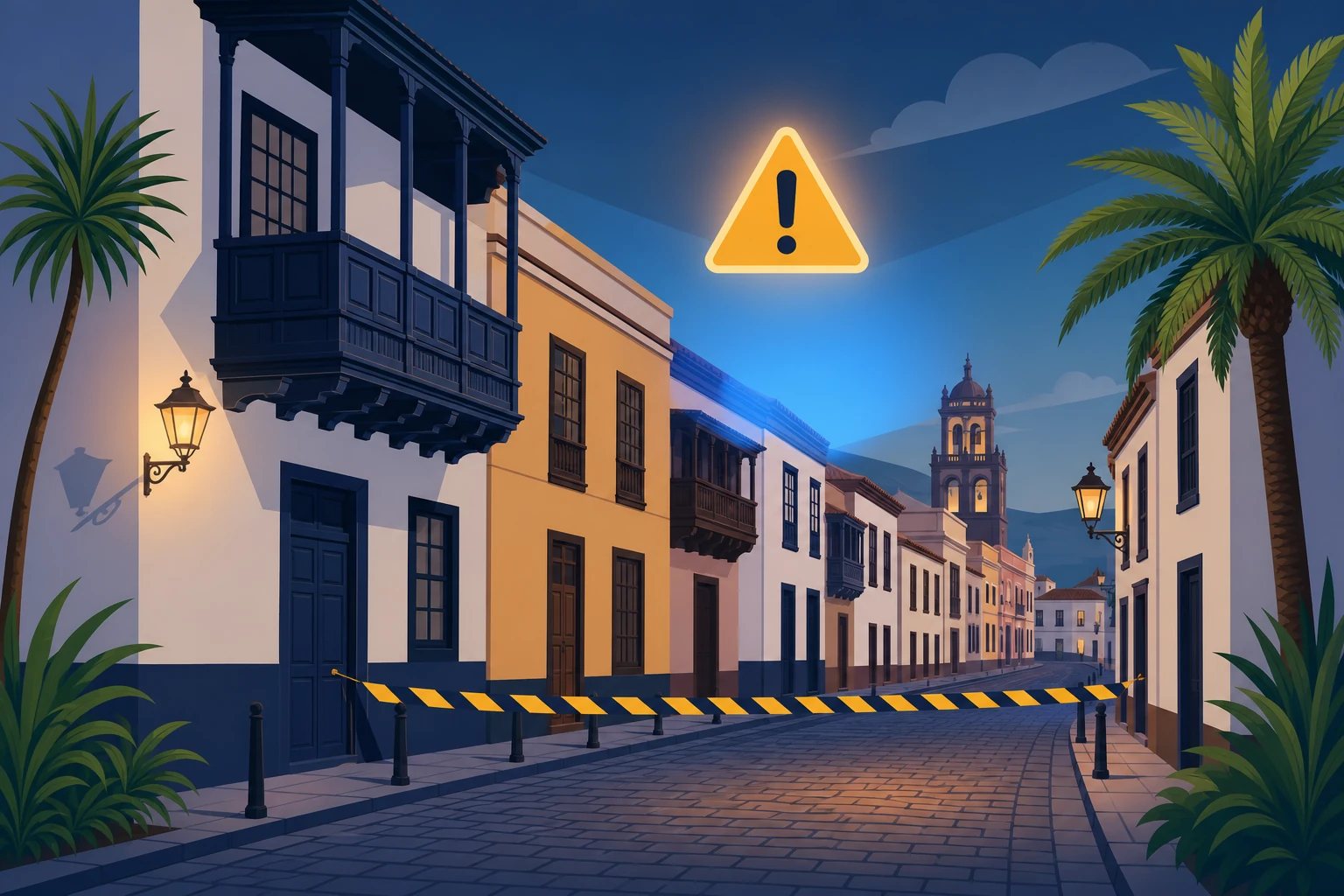 Una amenaza de explosión activa la alarma vecinal en La Laguna