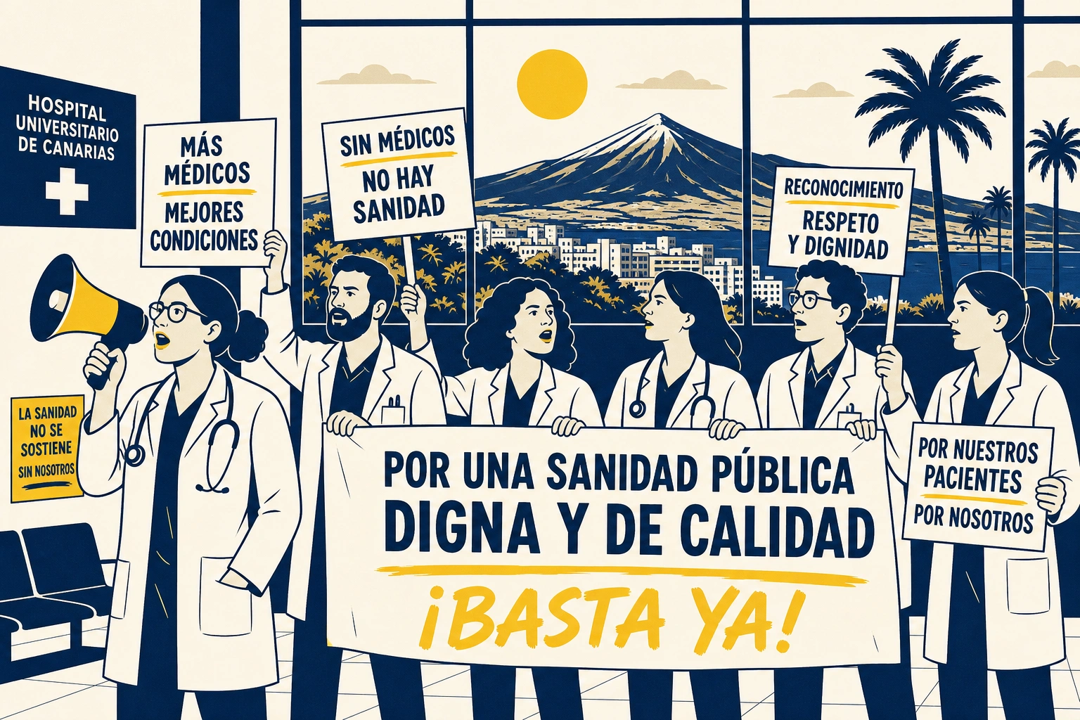 Choque sanitario en Canarias: los médicos ignoran al SCS y llaman a Clavijo