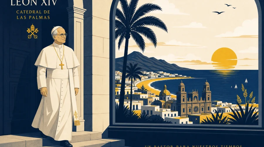 El adiós del Papa en la Catedral de Las Palmas sella una jornada histórica en Gran Canaria