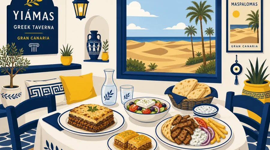 El secreto griego de Gran Canaria: 20 años de tradición en la mesa