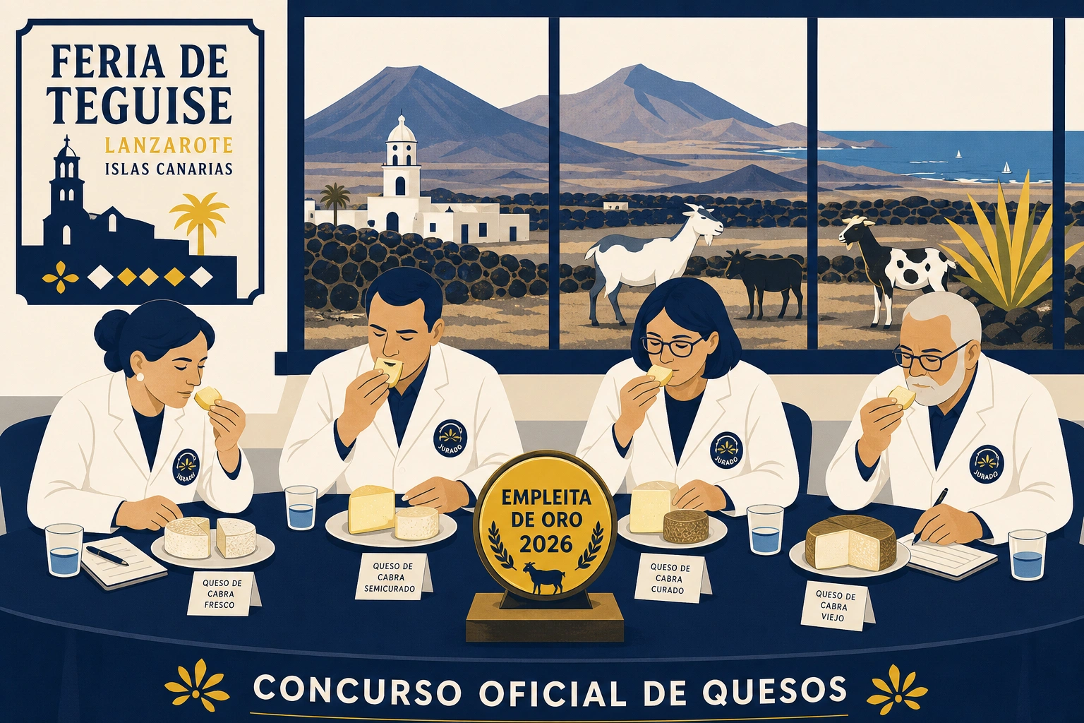 Empleita de Oro 2026: El Faro se corona como el gran maestro quesero de Lanzarote