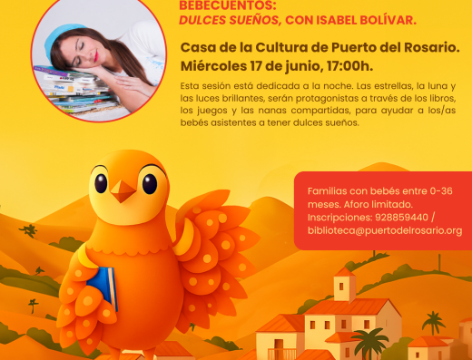 Fuerteventura Isla de Cuentos. Bebecuentos “dulces Sueños” con Isabel Bolívar.