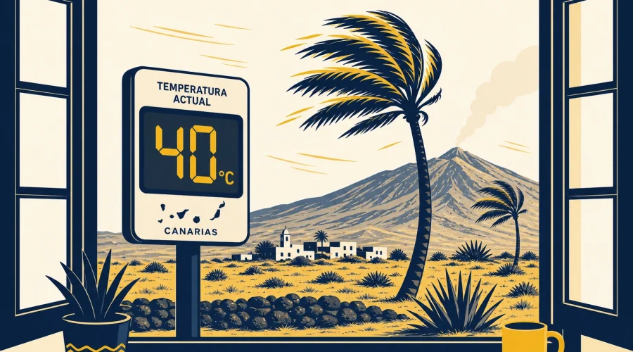 Incendios: alerta en cinco islas con 40°C y viento de 90 km/h