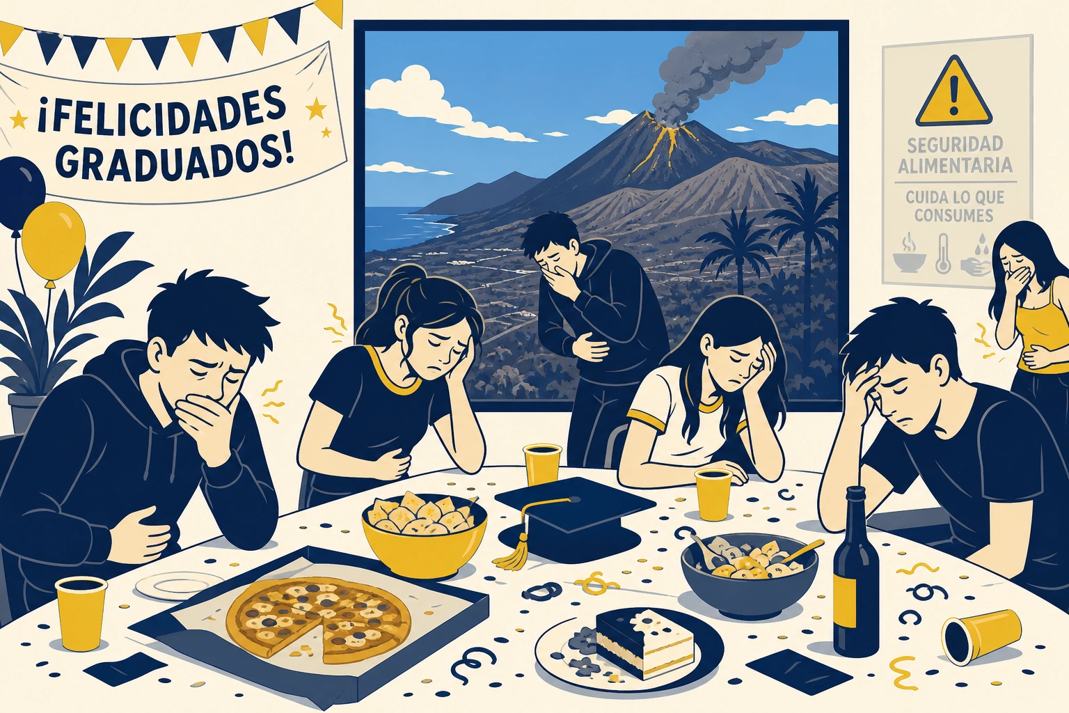 Inocuidad en entredicho: 19 jóvenes intoxicados en una celebración palmera