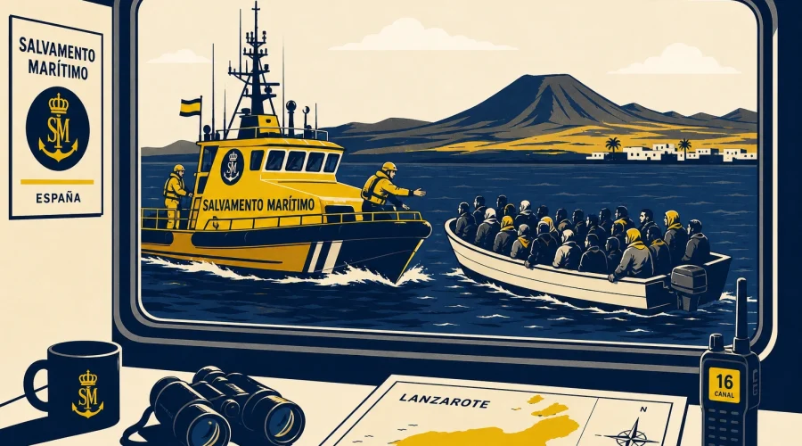 La doble oleada que sacudió la costa de Lanzarote: 153 personas al límite en dos rescates nocturnos