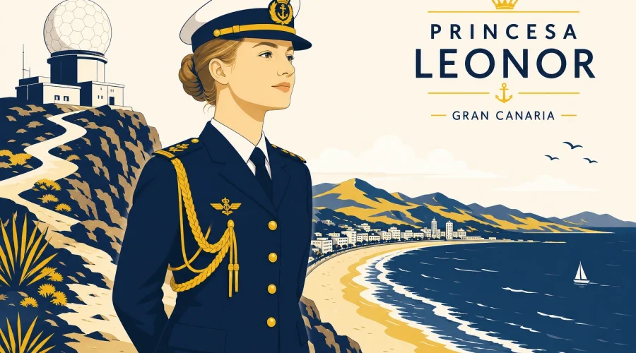 Leonor en Gran Canaria: la alférez culmina su curso entre radares y calas