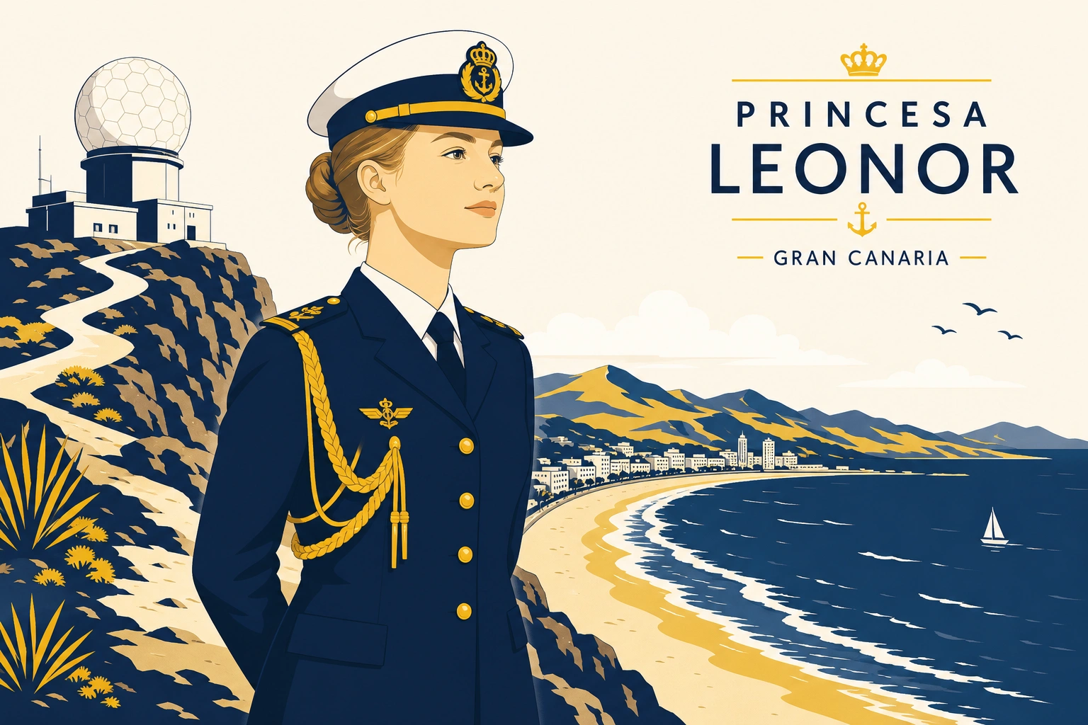 Leonor en Gran Canaria: la alférez culmina su curso entre radares y calas