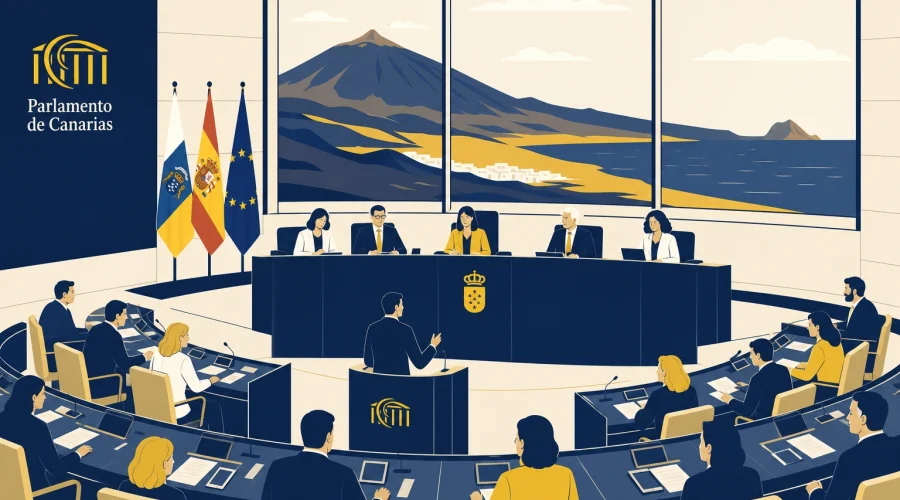 Migración y futuro: las cuentas pendientes que Canarias salda en el Parlamento