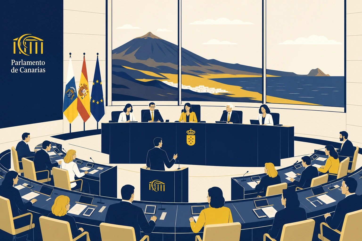 Migración y futuro: las cuentas pendientes que Canarias salda en el Parlamento