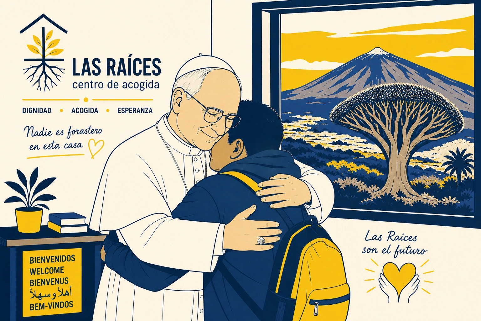 Tenerife despide al Papa con un encuentro por la dignidad migratoria