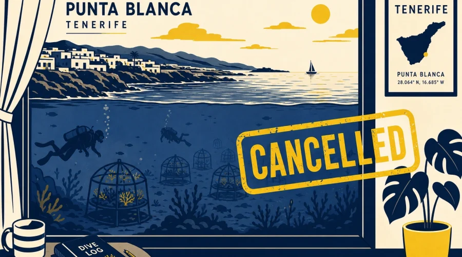 Tenerife entierra el parque submarino de Punta Blanca: el greenwashing no pasa
