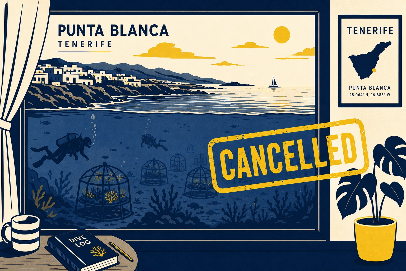 Tenerife entierra el parque submarino de Punta Blanca: el greenwashing no pasa