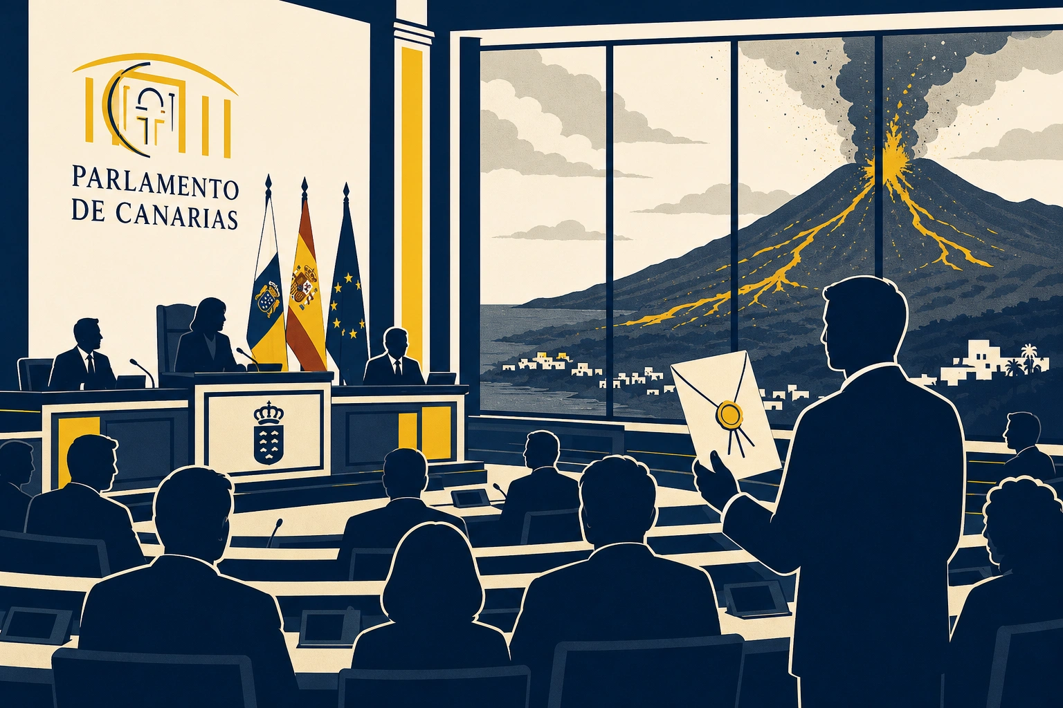 Transparencia bajo lava: el Parlamento canario rechaza publicar quién recibe las ayudas