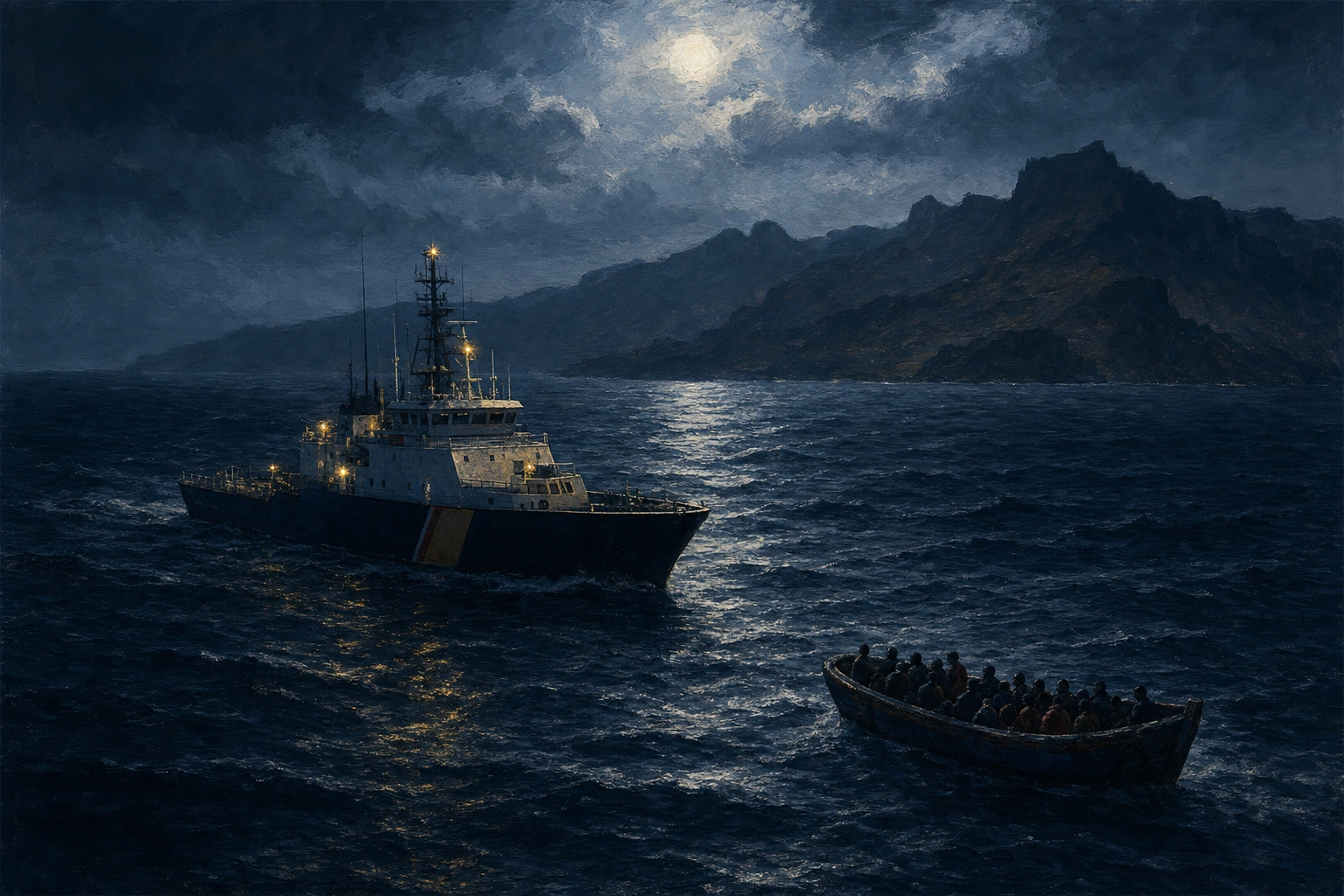 135 migrantes rescatados al sur de Gran Canaria tras ser avistados por el Helimer 205
