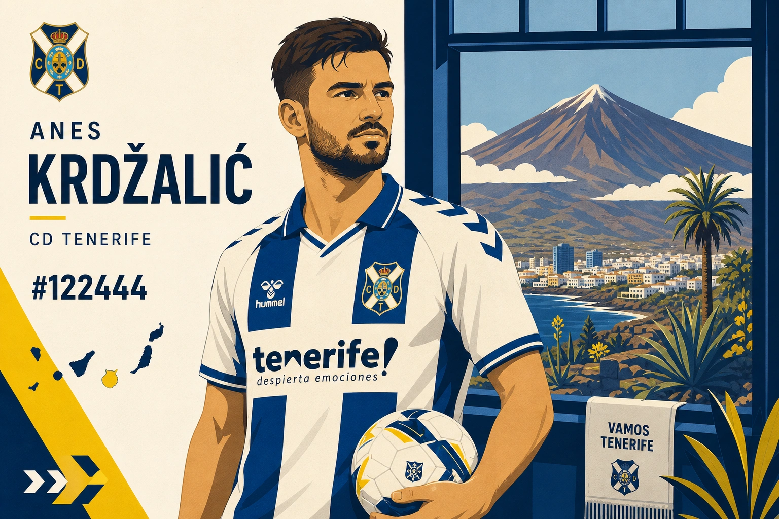 CD Tenerife refuerza su medular con Anes Krdžalić, promesa bosnia de 21 años
