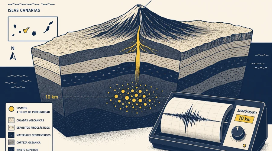 El IGN detecta 500 microterremotos al oeste del Teide en diez horas, sin riesgo eruptivo inmediato