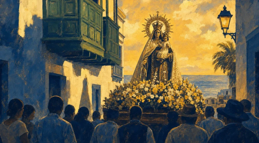 El pregón de Lorenzo Lemaur exalta la historia marinera de Valterra y abre las Fiestas del Carmen de Arrecife