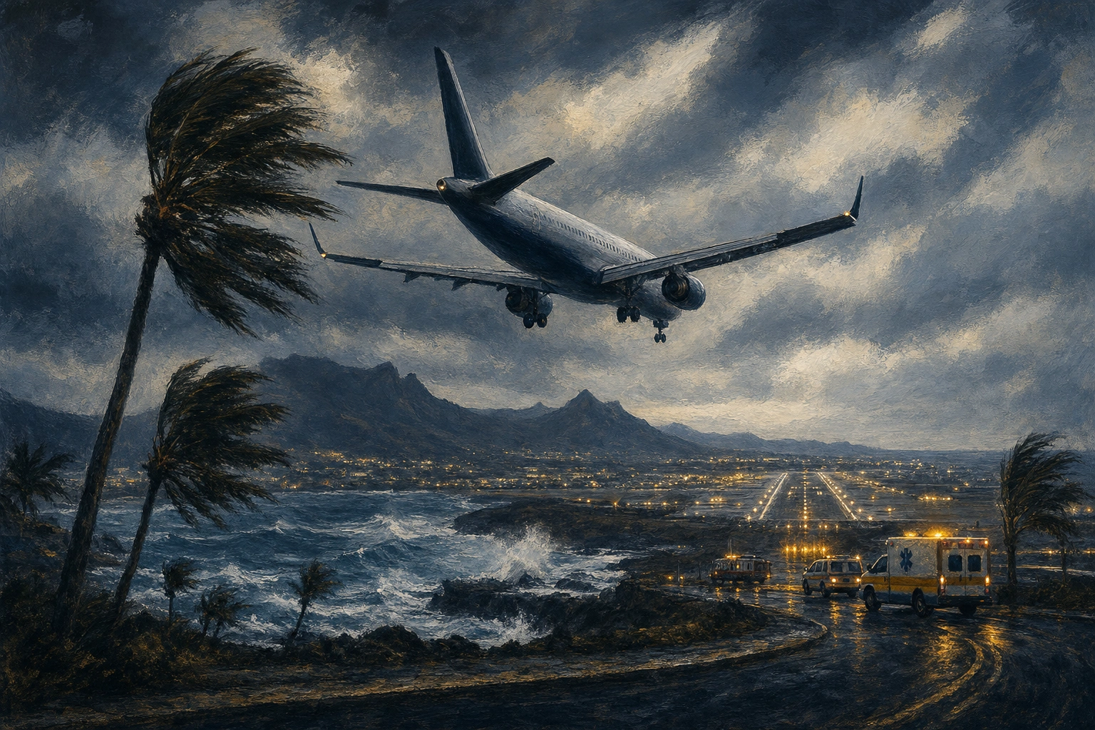 Emergencia médica y viento extremo desvían a Gran Canaria un vuelo a Brasil tras no poder aterrizar en Tenerife Sur