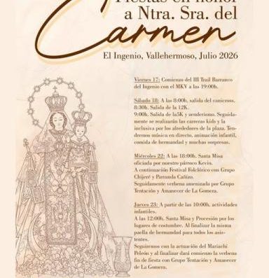 Fiestas Del Carmen En Vallehermoso — Imagen Oficial