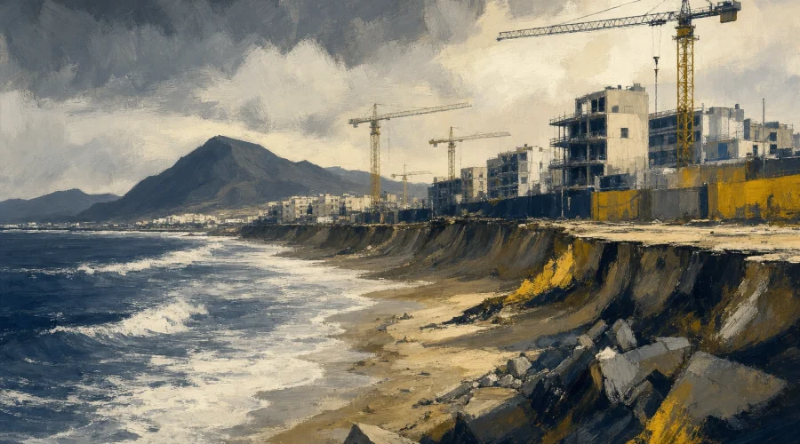 Greenpeace revela 18 puntos críticos en las costas canarias ante el avance del mar y el cemento