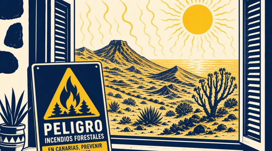 Las temperaturas suben hasta 38 °C y Canarias activa la alerta por incendios forestales en Tenerife y Gran Canaria