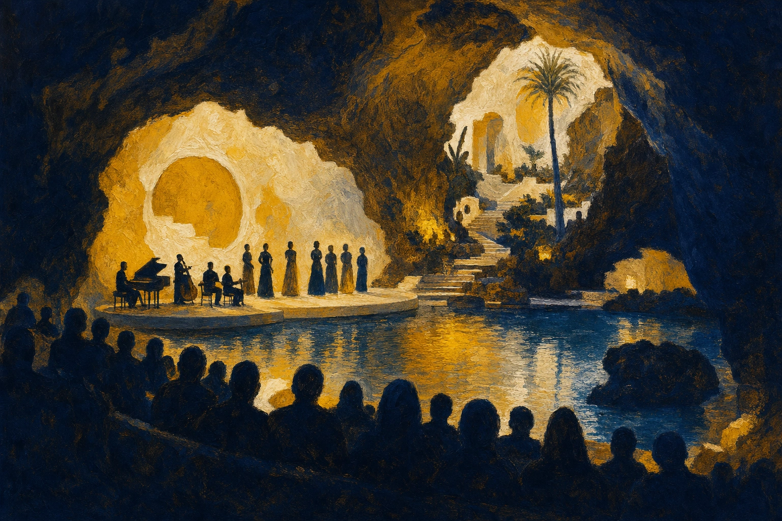 Lleno total en Jameos del Agua con el musical que revive al ‘Salinero’ y la memoria lanzaroteña