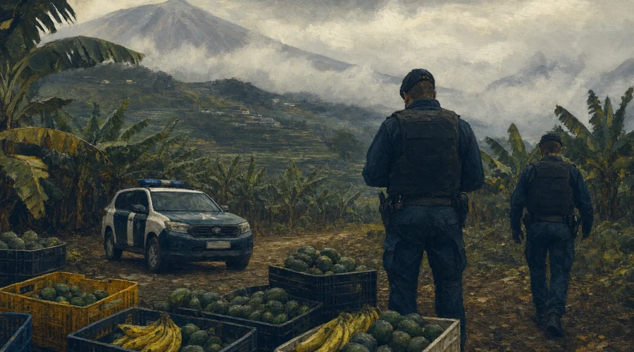 Roban 1.230 kilos de aguacates y plátanos en el norte de Tenerife; siete investigados y multas de hasta 3 millones