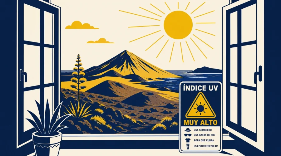 Sanidad activa el aviso máximo por radiación UV para 30 municipios canarios