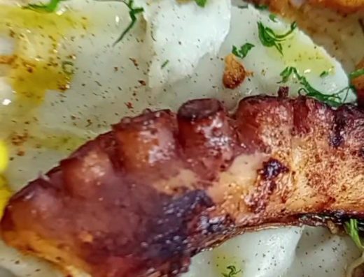 Plato de pulpo a la plancha en Tamarindos Bistró