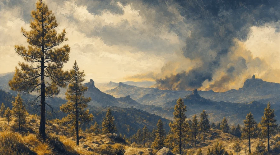 Canarias mantiene la alerta por incendios en cinco islas ante la extrema sequedad del terreno