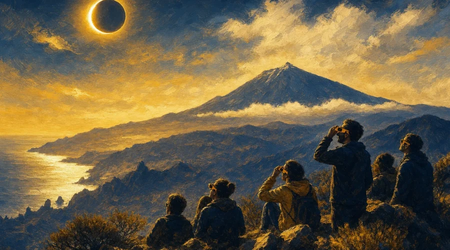 Canarias prepara ocho atalayas cósmicas para el eclipse solar parcial del 12 de agosto