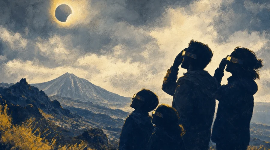 La retinopatía solar acecha durante el eclipse del 12 de agosto en Canarias: solo las gafas con certificación ISO 12312-2 evitan secuelas irreversibles