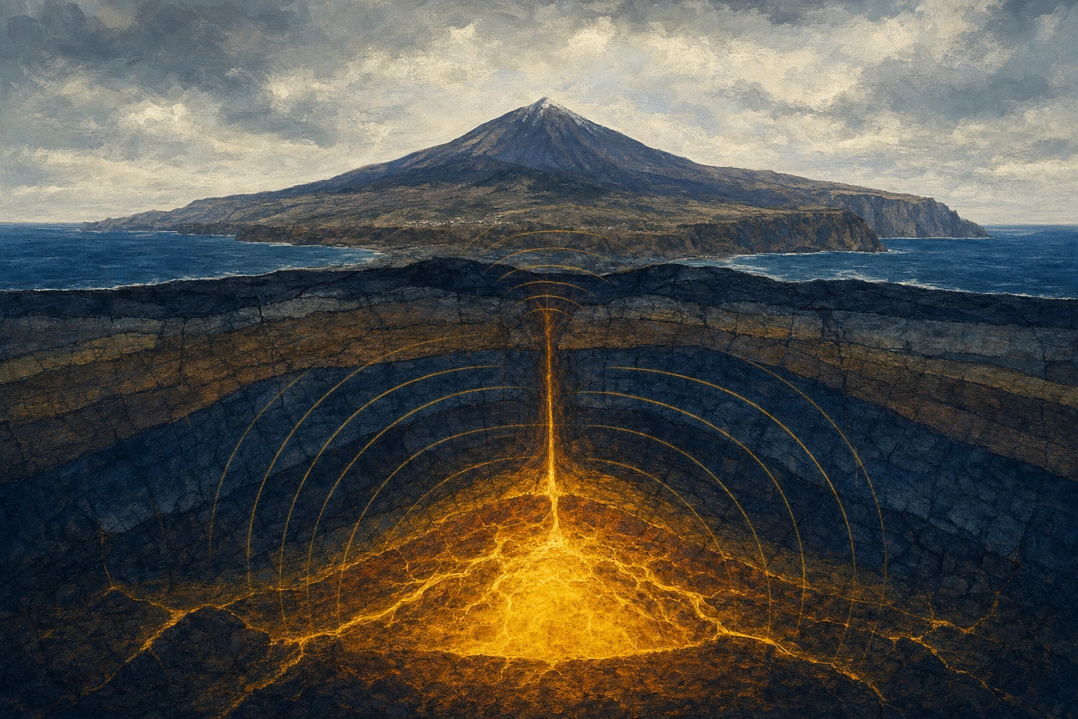Localizan bajo Tenerife occidental una gran acumulación de magma vinculada a la sismicidad anómala