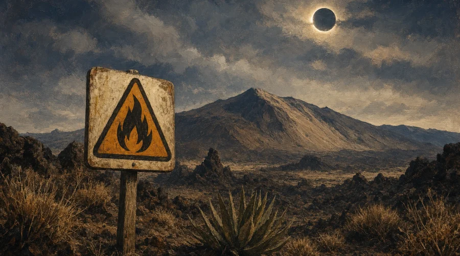 Riesgo elevado de incendios en puntos de Canarias durante el eclipse total de sol