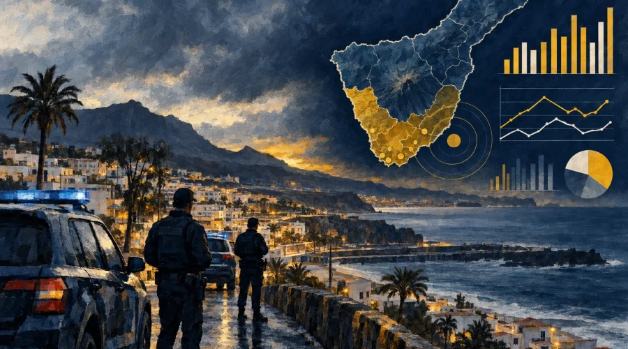 Arona dispara la criminalidad un 31% y lidera el alza en el sur de Tenerife