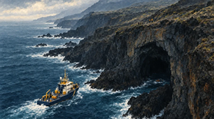 Hallan en una cueva de El Verodal al pescador desaparecido en El Hierro