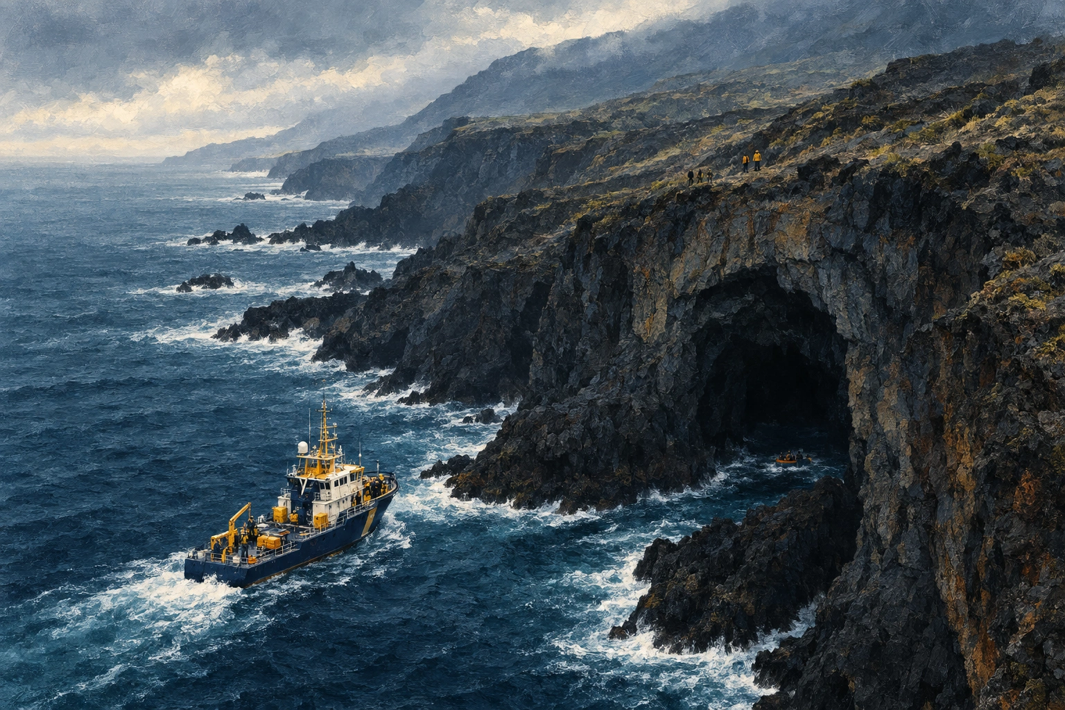 Hallan en una cueva de El Verodal al pescador desaparecido en El Hierro