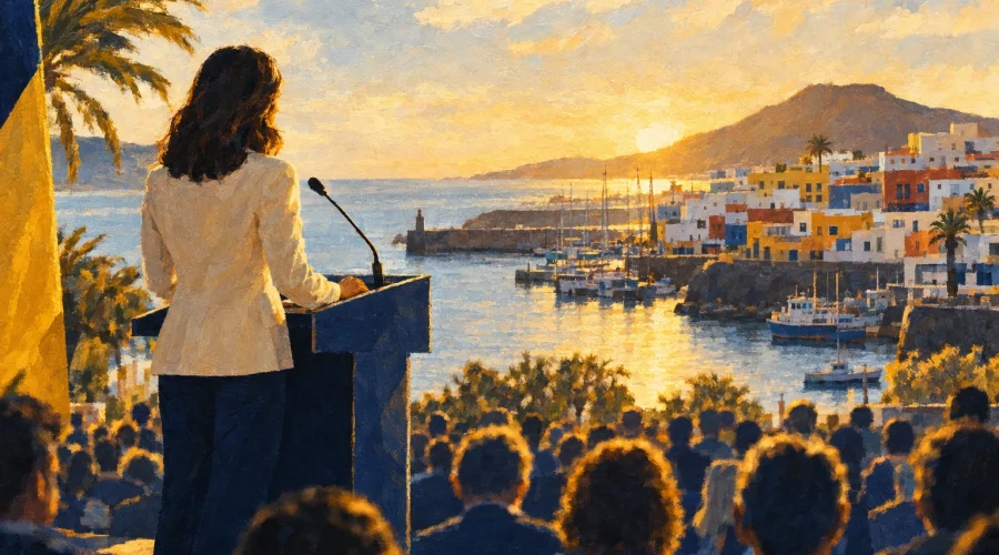 Carolina Darias convierte el pregón de La Naval 2026 en un homenaje a la identidad migrante de La Isleta