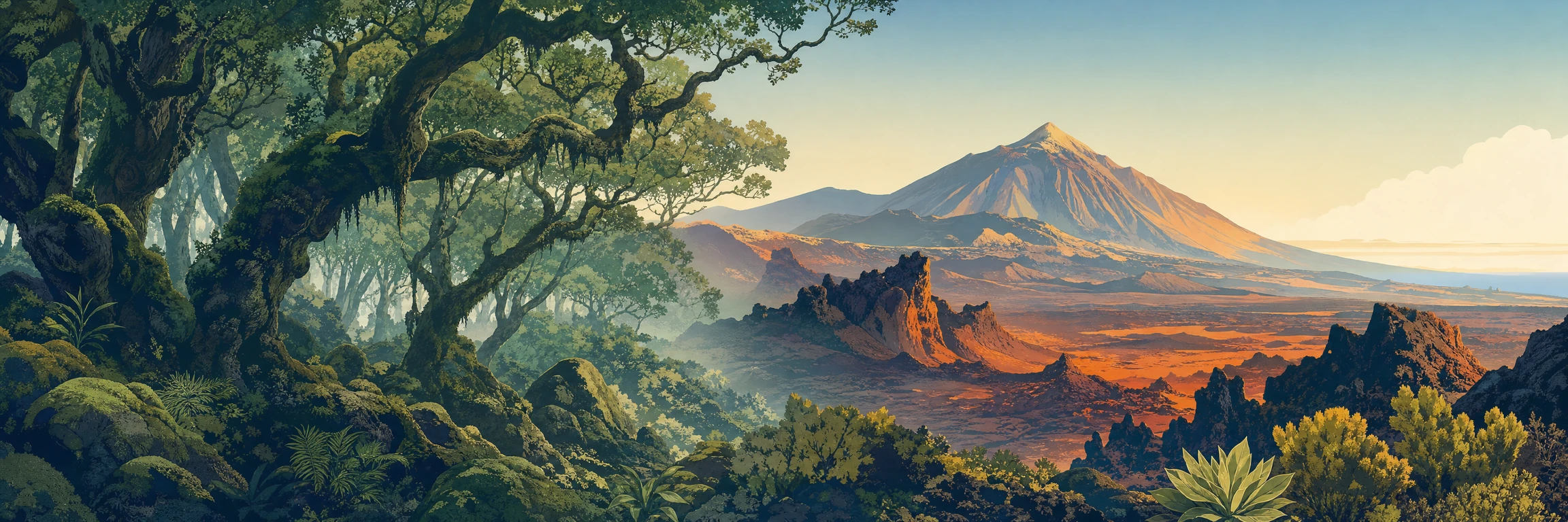 Naturaleza protegida de Canarias: laurisilva y paisaje volcánico