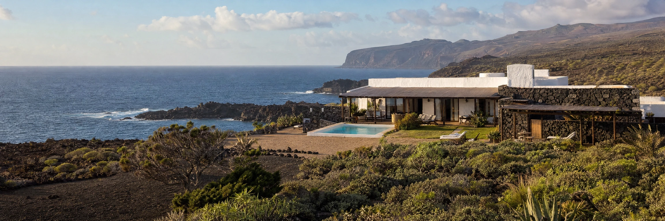 Hotel entre el paisaje de El Hierro