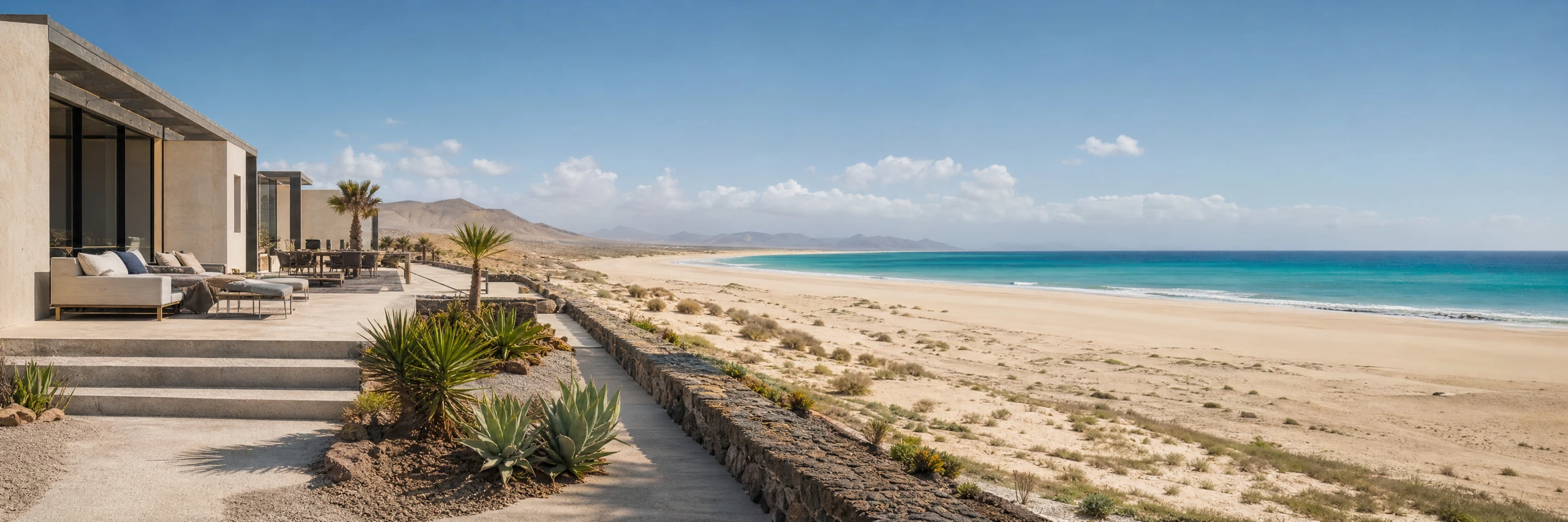 Hotel entre el paisaje de Fuerteventura