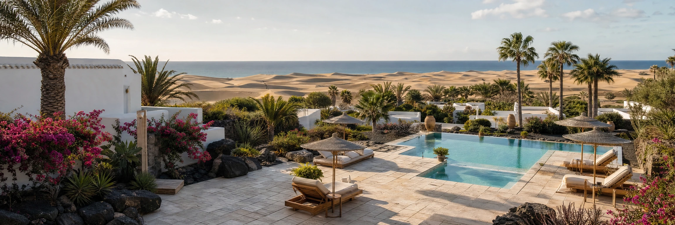 Hotel entre el paisaje de Gran Canaria