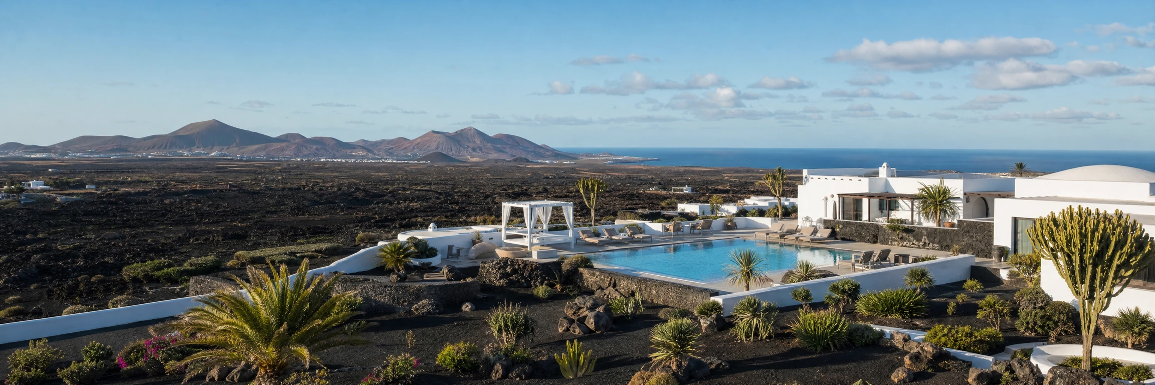 Hotel entre el paisaje de Lanzarote