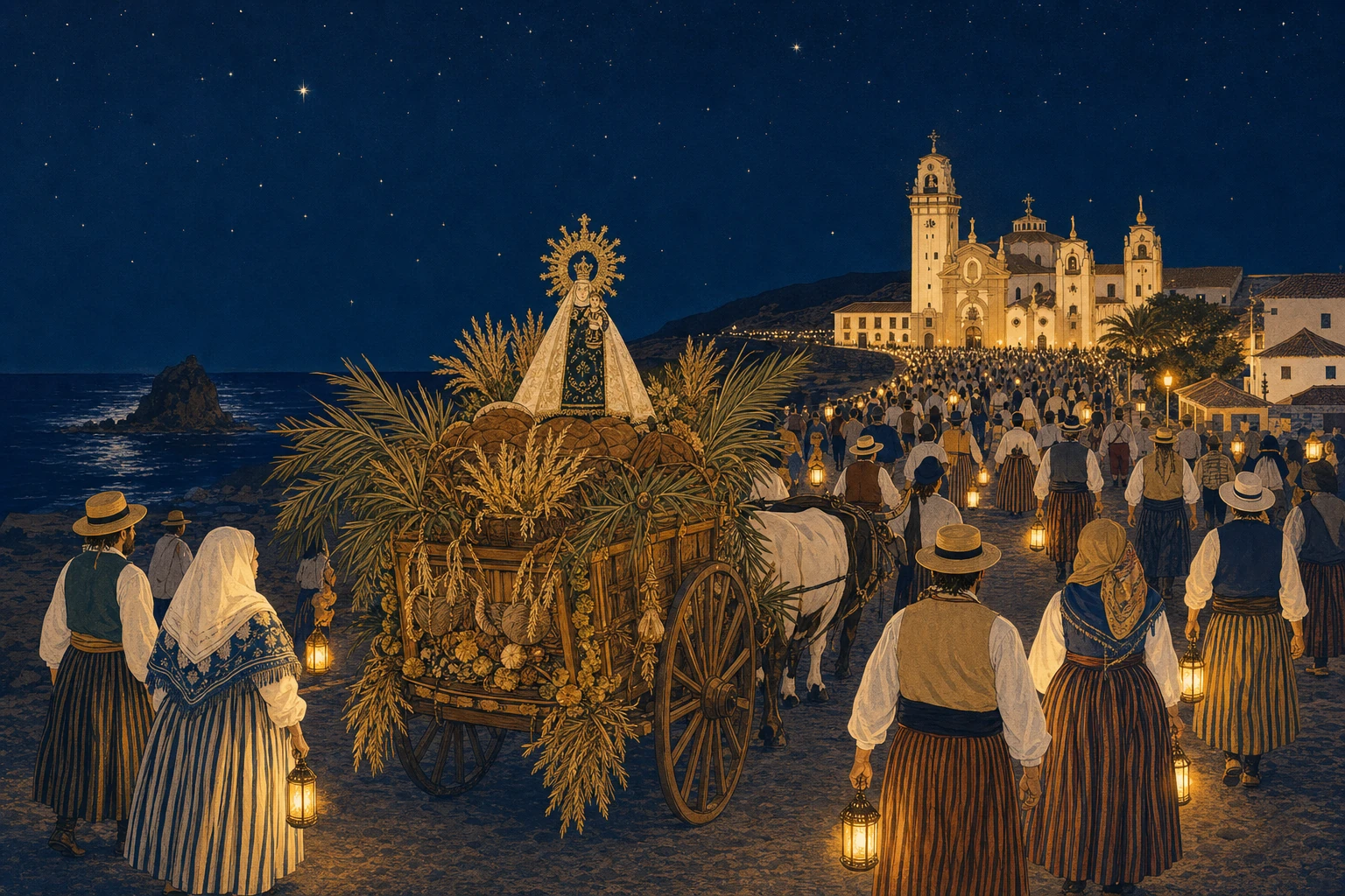 Ilustración de Peregrinación a la Virgen de Candelaria en Candelaria