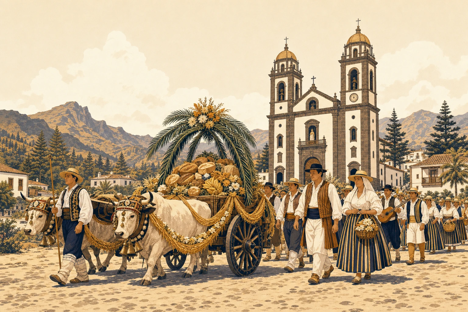 Ilustración de Romería-Ofrenda a la Virgen del Pino en Teror