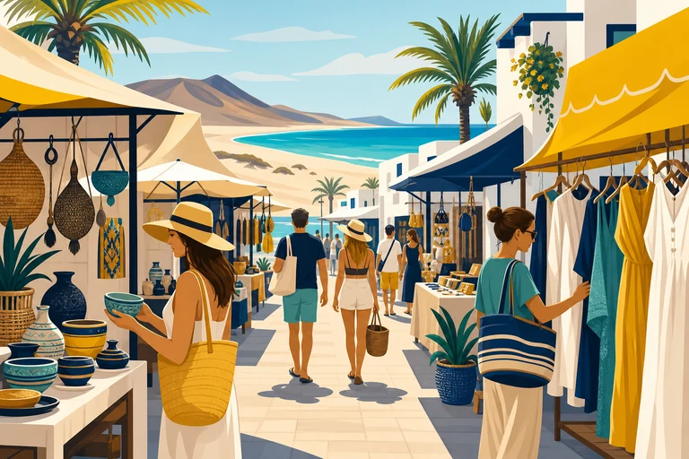 Mercadillo de Corralejo (ilustración)