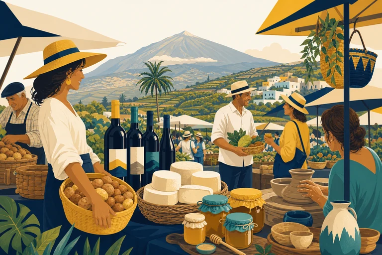 Mercadillo del Agricultor y Artesano de Tegueste (ilustración)