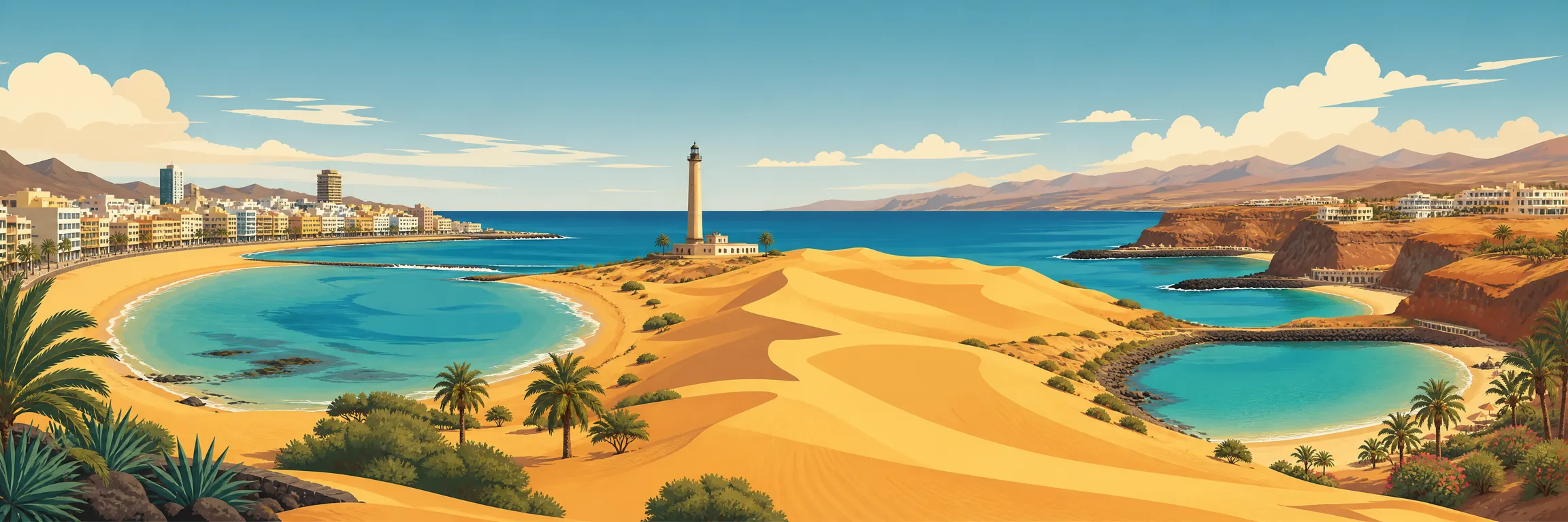 Las mejores playas de Gran Canaria: Las Canteras, dunas de Maspalomas, bahías de Mogán y costa atlántica