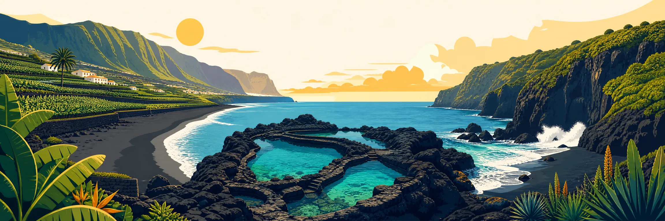 Las mejores playas de La Palma: arena negra, piscinas naturales, costa volcánica y Atlántico junto a Tazacorte, Nogales y Charco Azul