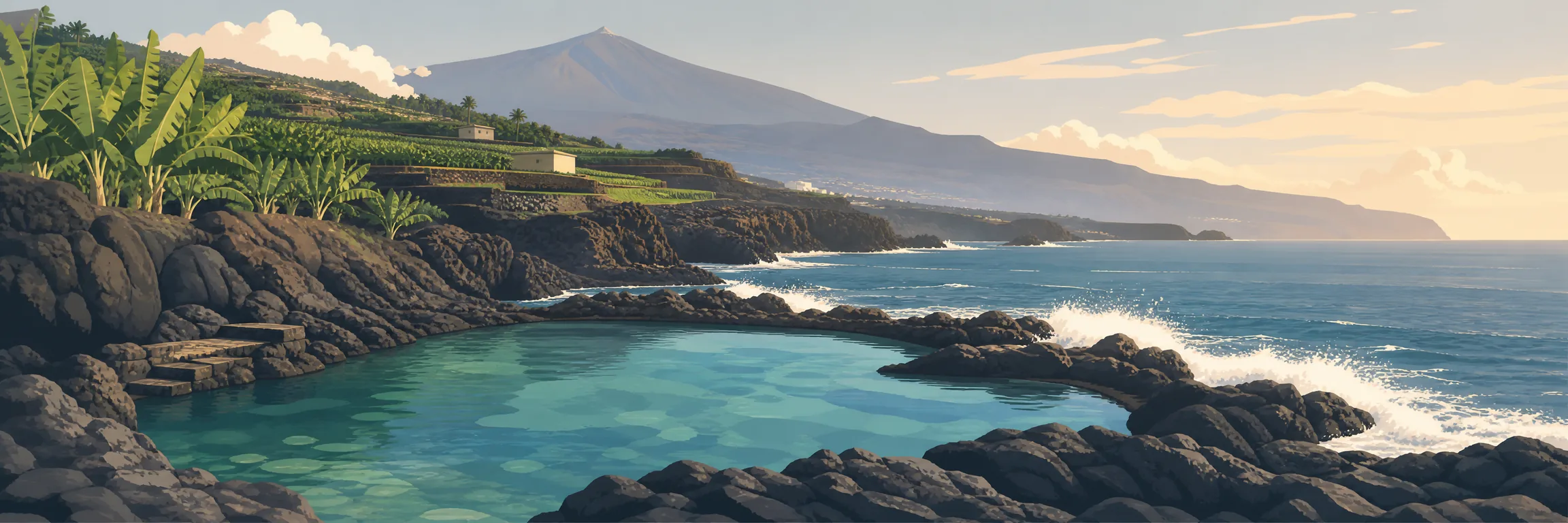 Charco del Viento (La Guancha): la piscina natural del Teide a pie de mar